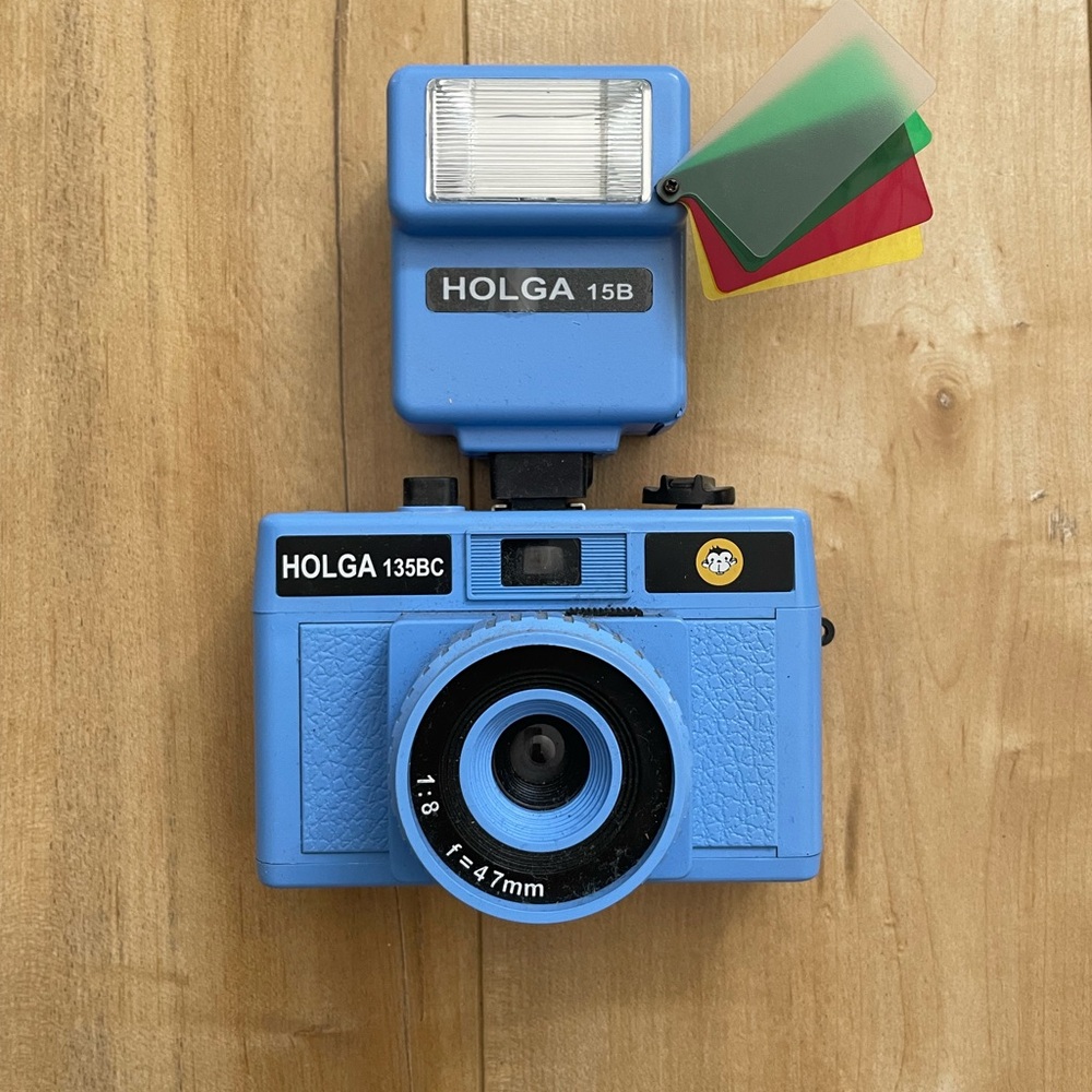 Holga 135BC Blue Film Photography Camera Retro Design